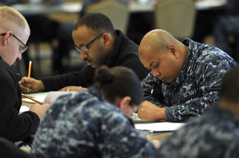 Sailors and the chain of command should work PE through their ESO. . Prior to taking the advancement exam you should verify your award points
